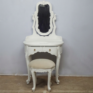 Dressing Table With <b>Mirror</b> Dressing Stool - Product Image 1