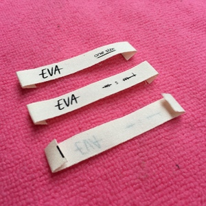 ฉลากผ้าฝ้ายธรรมชาติสำหรับเสื้อผ้าโลโก้บริษัทสำหรับหมวก - Product Image 4