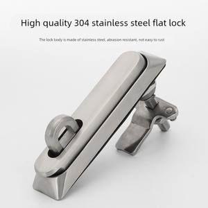 Candado de Acero Inoxidable MS860-1 para Equipos Industriales, Gabinete de Interruptores Eléctricos, Cierre Plano con Acabado Pulido, Operado con Llave - Product Image 2