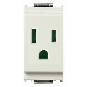 SICURY 2P+T 15A White <b>Socket</b> USA SASO Standard <b>Plug</b> Outlet - Product Image 1