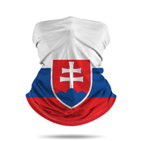 Cache-cou tubulaire personnalisé de haute qualité avec motif drapeau de la Slovaquie pour le sport, le cyclisme, la pêche et les accessoires quotidiens – Vente en gros