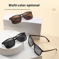 Lunettes de soleil polarisées carrées haut de gamme HENGOSHEN 2026 tendance pour hommes et femmes, protection UV400, usage extérieur, luxe léger