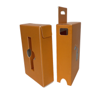 Boîtes pliantes jetables personnalisées en carton holographique, emballage vide en carton pour cartouches à l'épreuve des enfants