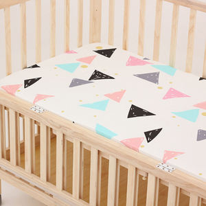 Nuevo precio barato Jersey natural de algodón unisex transpirable muselina elástica sábana ajustada para <span class=keywords><strong>cuna</strong></span> para bebés - Product Image 2