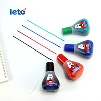 Encre pour marqueur effaçable Leto 45 ml Noir, Bleu et Rouge, compatible avec les marqueurs rechargeables