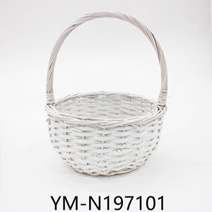 L'usine personnalise des paniers de fleurs faits à la main dans diverses formes, faits de matériel de branche de saule naturel <span class=keywords><strong>blanc</strong></span>. - Product Image 4