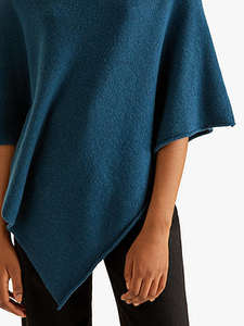 Poncho in <span class=keywords><strong>Cashmere</strong></span> laminato misto lana <span class=keywords><strong>Cashmere</strong></span> - Product Image 5