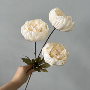 Hot bán trang trí đám cưới Hoa 3 đầu peonies hoa nhân tạo - Product Image 4