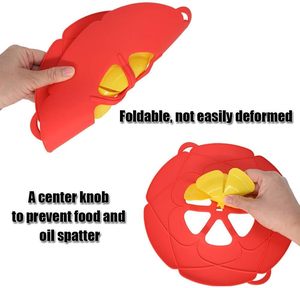 Couvre-aliments en silicone compatible lave-vaisselle et micro-ondes avec anti-débordement, couvercle de cuisine polyvalent pour la maison - Product Image 4