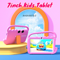 Meilleur cadeau pour enfants, tablette éducative Android 12.0 Allwinner 7 pouces, écran capacitif, 4 Go de RAM, WiFi, batterie 6000 mAh, pour enfants