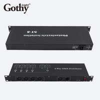 Amplificateur de séparateur DMX512 8CH, télécommande, contrôleur d'éclairage de scène, distributeur 8 voies, certifié CE RoHS