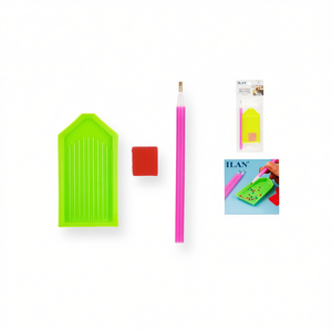 Set di accessori per pittura 5D ILAN con vassoio per cera e penna per Diamond Art - Product Image 1
