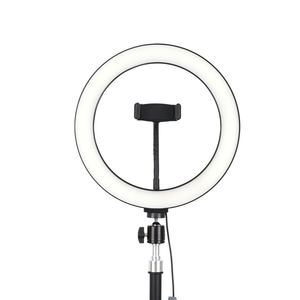 Combo trépied annulaire à LED avec support de téléphone réglable pour vidéo, vlogging, réunions en ligne - Product Image 1