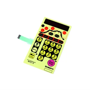 OEM personalizado 4*4 botón en relieve llave electrodomésticos no táctil interruptor de membrana teclado