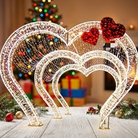 Lumière LED en forme d'arche en forme de cœur, étanche IP65, pour la décoration commerciale de Noël, Halloween, Pâques, la Saint-Valentin