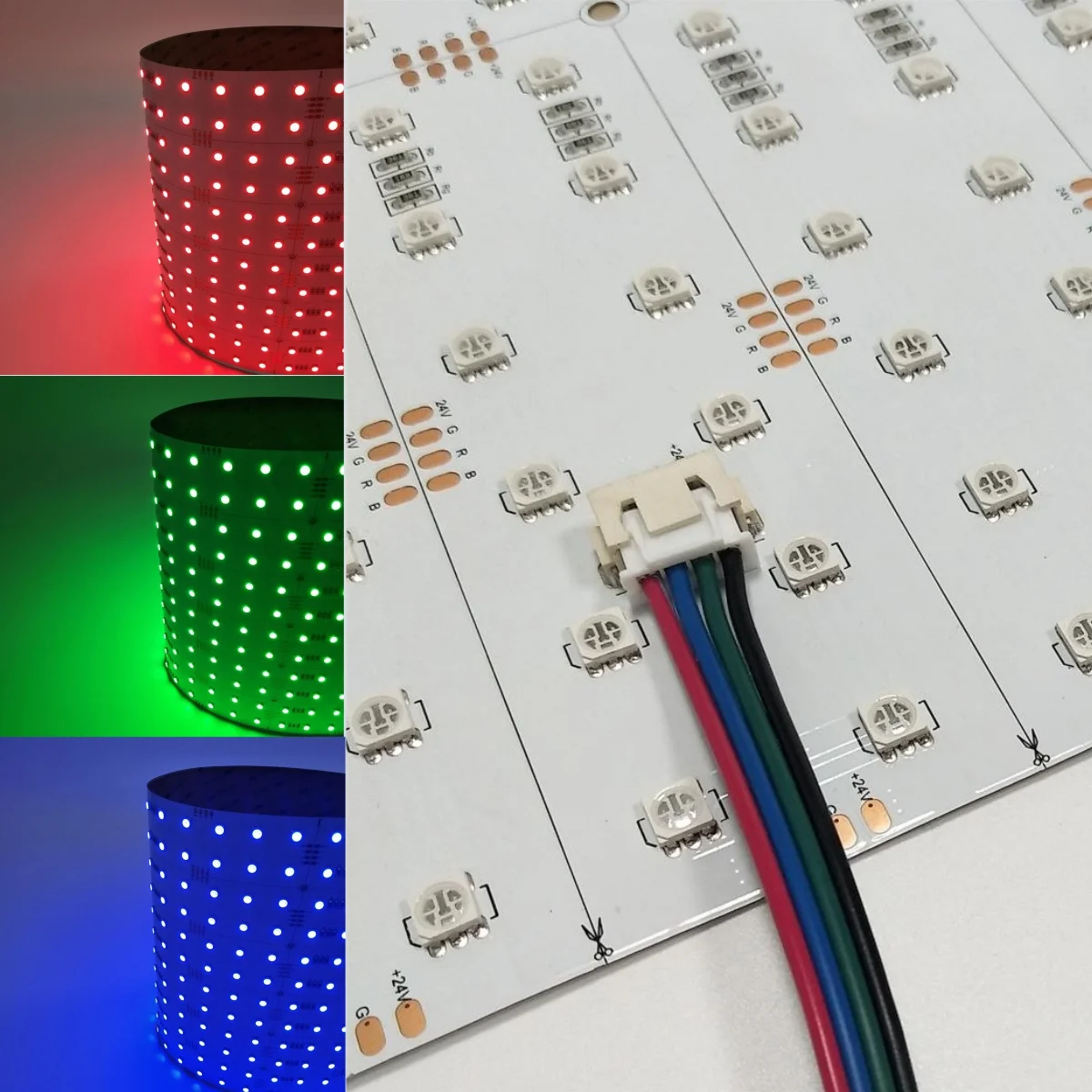 Высококачественные ультратонкие 288 светодиоды 5050 RGB лист 24 В подсветка панели Гибкая Светодиодная панель