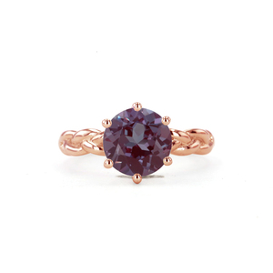 Anello di fascia intrecciata con Design speciale taglio rotondo 9MM 3ct PT950 anello di diamanti - Product Image 2