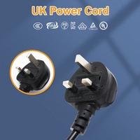 Cordon de prise secteur britannique de haute qualité-3 broches pour imprimante/scanner/moniteur PC 10A 250V câble d'alimentation