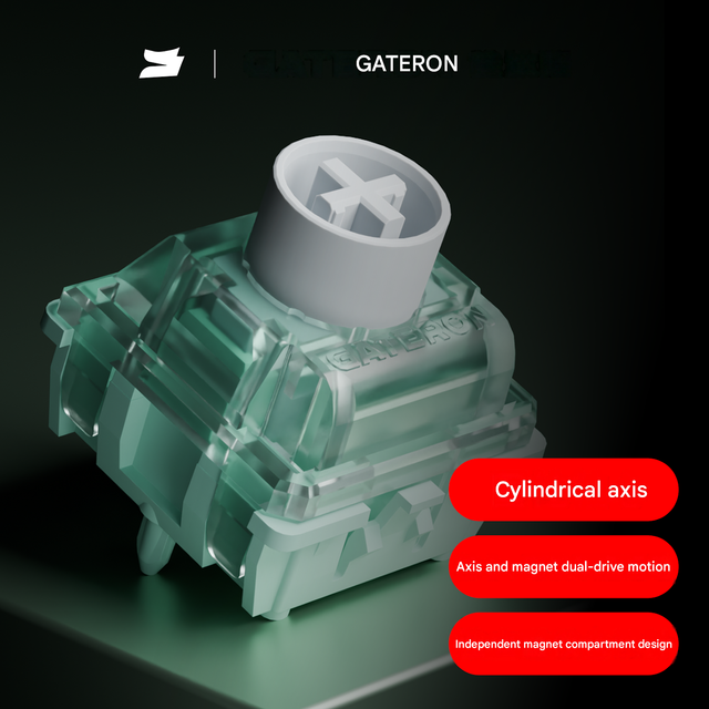 Gateron New 3rd Gen Magnetic Jade Ultra Switch Adjustable-Travel Magnetic Switches for Gaming Mechanical Keyboards