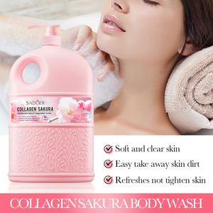 <span class=keywords><strong>Gel</strong></span> <span class=keywords><strong>douche</strong></span> exfoliant et stérilisant pour le corps au collagène et à la fragrance de <span class=keywords><strong>fleur</strong></span> de cerisier SADOER - Product Image 3