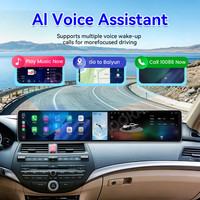 Автомагнитола MOOKAKA 12.3 + 4.99+12.3 дюйма для Honda Accord 7-го поколения (2003-2008) с Android, GPS-навигацией, беспроводным CarPlay и интерактивным экраном
