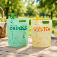 Pochettes souples personnalisées de qualité alimentaire avec bec verseur pour jus, sauces et liquides – 100 ml, 200 ml, 500 ml, 1 L