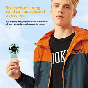Nouveau <span class=keywords><strong>ventilateur</strong></span> portable d'extérieur haute vitesse, pliable, mini-refroidisseur, rafraîchissant pour l'été, vent puissant, rechargeable, petits ventilateurs - Product Image 3