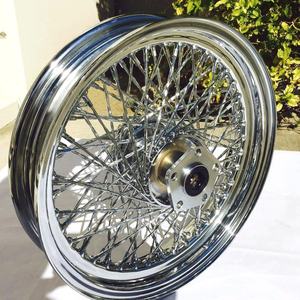 Roues de <span class=keywords><strong>moto</strong></span> en acier forgé chromé 16 <span class=keywords><strong>17</strong></span> 18 19 21 <span class=keywords><strong>pouces</strong></span> à rayons pour Harley - Product Image 1