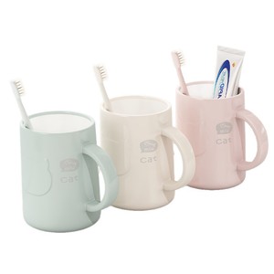 ถ้วยน้ำยาบ้วนปากพลาสติกแบบเรียบง่าย ที่วางเดี่ยว สีพื้น น้ำหนักเบา สำหรับใช้ในครัวเรือน - Product Image 5