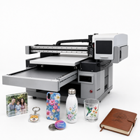 Imprimante UV à plat semi-automatique multifonctionnelle haute vitesse format A1, résolution 1200x1200 dpi pour stylos, bouteilles, téléphones