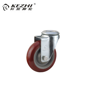 Zhongshan <strong>Medium</strong> <strong>Duty</strong> Corner Leveling <strong>Swivel</strong> <strong>PU</strong>/PVC High Temperature Castors and Wheels With Locking - Product Image 3