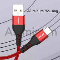 Jianghan-Cable de carga rápida de silicona 3A tipo C, Cable de carga de datos Usb para Android