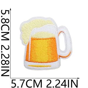 New Hot Green <b>Iron</b> on Embroidered St Patrick Day Beer Hat Four Leaf Clover Patch for T-shirt Hoodies - Product Image 3