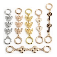 Porte-monnaie féminin avec extension de sangle de chaîne accessoire de sac fourre-tout à chaîne épaisse