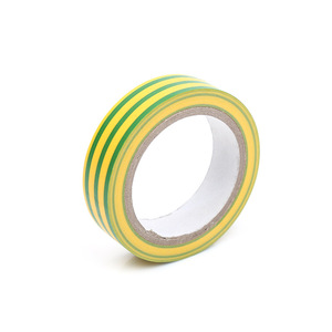 10 cuộn gói màu vàng và màu xanh lá cây sọc PVC cách điện dây băng cho gói dây cách nhiệt màu sắc phân biệt mặt đất - Product Image 6