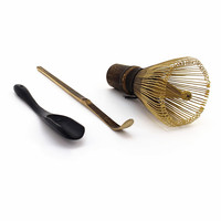 Fouet en bambou Matcha avec cuillère boîte en papier boîtier en bambou emballage gratuit Logo personnalisé