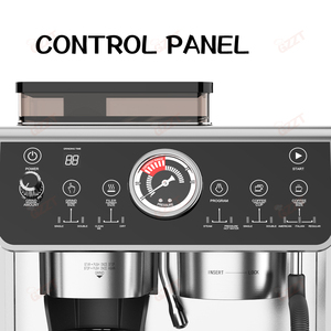 2.7 litres réservoir d'eau ménage 3 en 1 semi-automatique tirer fleur vapeur Machine à café mousseur à <span class=keywords><strong>lait</strong></span> nouvelle cafetière italienne - Product Image 5