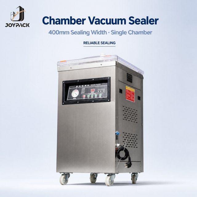 DZ-400 Single Chamber Vacuum Sealer Industrial Food Vacuum Packing Machine 201 Stainless Steel Floor Standing Packager Bag