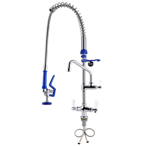 Hiện đại 360 ° xoay thiết kế boong gắn kéo nhà bếp Vòi Mixer pre-rửa sạch Brass & 304ss thép không gỉ Nhà bếp Vòi - Product Image 2