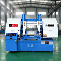 Sierra de Cinta Horizontal de Doble Columna Semiautomática Hidráulica GB4240 para Corte de Metal con Motor Principal de 4kW