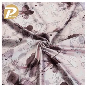 Super Soft Hand Feel Customized New Patterns Digital Printing Silk Satin Dress Fabrics