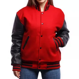 Custom Varsity Jackets High Quality Wool And Cotton Hooded Varsity Jacket Jacket Baseball Varsity