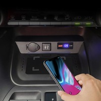 Chargeur sans fil pour voiture pour Toyota RAV4 & Wildlander 2020-2023, chargeur de téléphone à charge rapide Type-C avec interrupteur