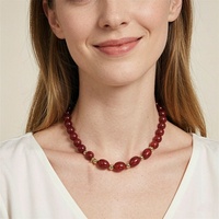 Colliers de bijoux fantaisie, colliers de perles de cristal fines pour femmes