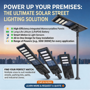 <span class=keywords><strong>Farola</strong></span> <span class=keywords><strong>Solar</strong></span> Integrada IP65, <span class=keywords><strong>Farola</strong></span> <span class=keywords><strong>Solar</strong></span> Exterior Impermeable con Sensor de Movimiento Humano Inteligente, Alto Brillo - Product Image 1