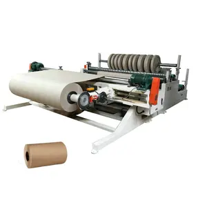 High speed brown kraft paper jumbo roll slitting machine