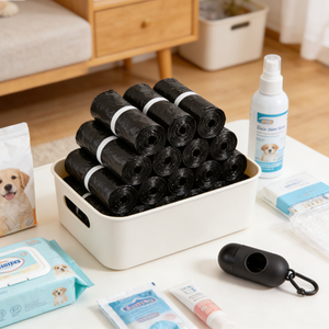 Çevre Dostu Özel Siyah Köpek Dışkı Poşetleri Toplu Dağıtıcı, Tasma Klipsi, Plastik ve EPI Malzeme, Çevre Açısından Avantajlı - Product Image 3