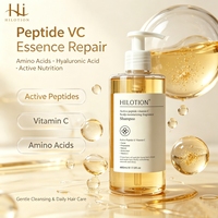 Shampoo réparateur à l'essence de peptide VC Hilotion pour cheveux secs et ternes, anti-casse, végan, sans cruauté, sans silicone, OEM, étiquette privée