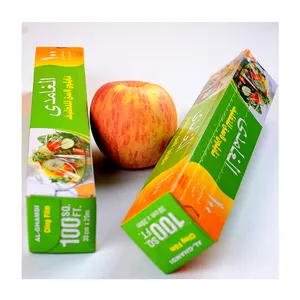 Professional Manufacture Promotion Price Pvc Cling Film Production Process Pvc Plastic Food Packaging Fresh Wrap Cling Film