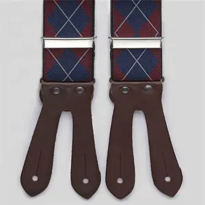 亚马逊品牌Dynastyle批发PU皮革吊带腰带，带儿童金属调节扣
